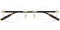Eyeglasses O- MB Havana 0221 006 / Montblanc Rimless