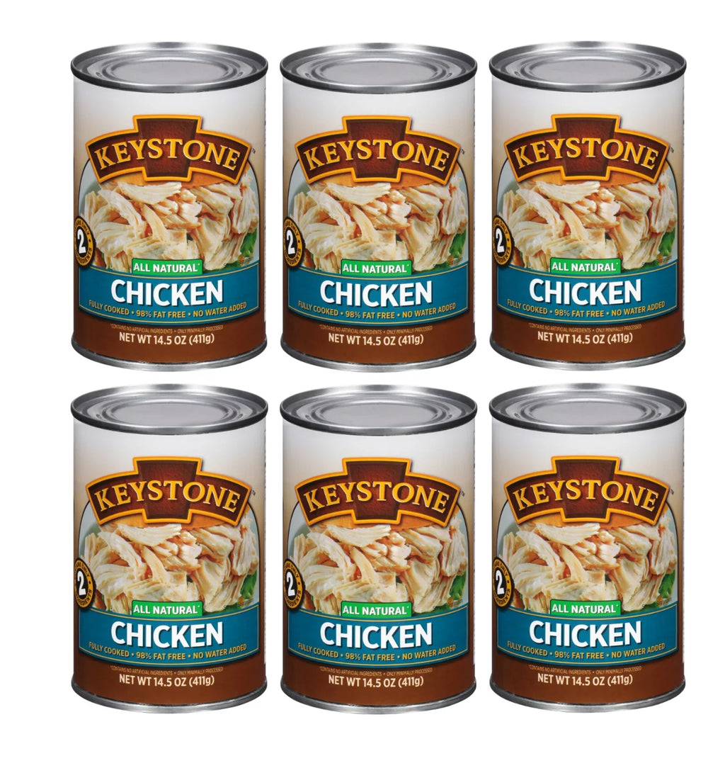 Can ✅ Emergency oz Cans ✅ Backpacking and 14.5 Camping Hiking Ready All Food Natural Keystone (6 Survival to Chicken Pack) Eat For