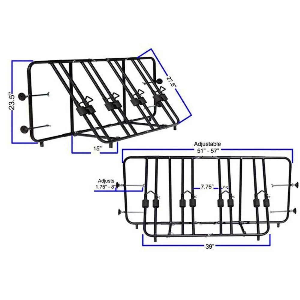 Rack Titan Ramps Bed Bike 4-Bike Truck -