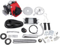 Cycle Gasoline 53cc Conversion Super Gas PEXMOR 4-Stroke Bicycle Motor Bike Fuel-efficient Set Motorized Refit Bike for 26-28" Petrol Engine Motor V-Frame Bikes Motor Bicycle Kit, Kit, with Kit