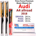 Beam Wiper A4 w/Rear allroad of Performance Wipers 2018 (Set 3) Audi