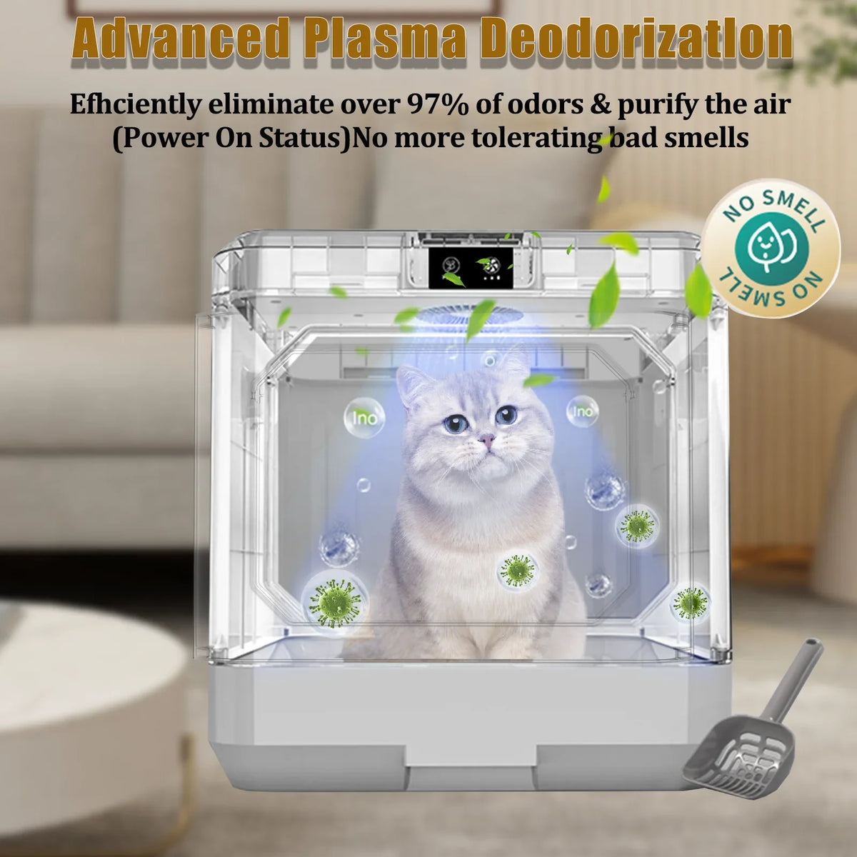 Cat Litter Cat Litter Cat Pan Enclosed Type Easy Litter Large Arcwares Cleaning Drawer Odor Box, And Cat Box Litter Enclosure Pottywith Removal, Scoop. Scoop, Furniture,