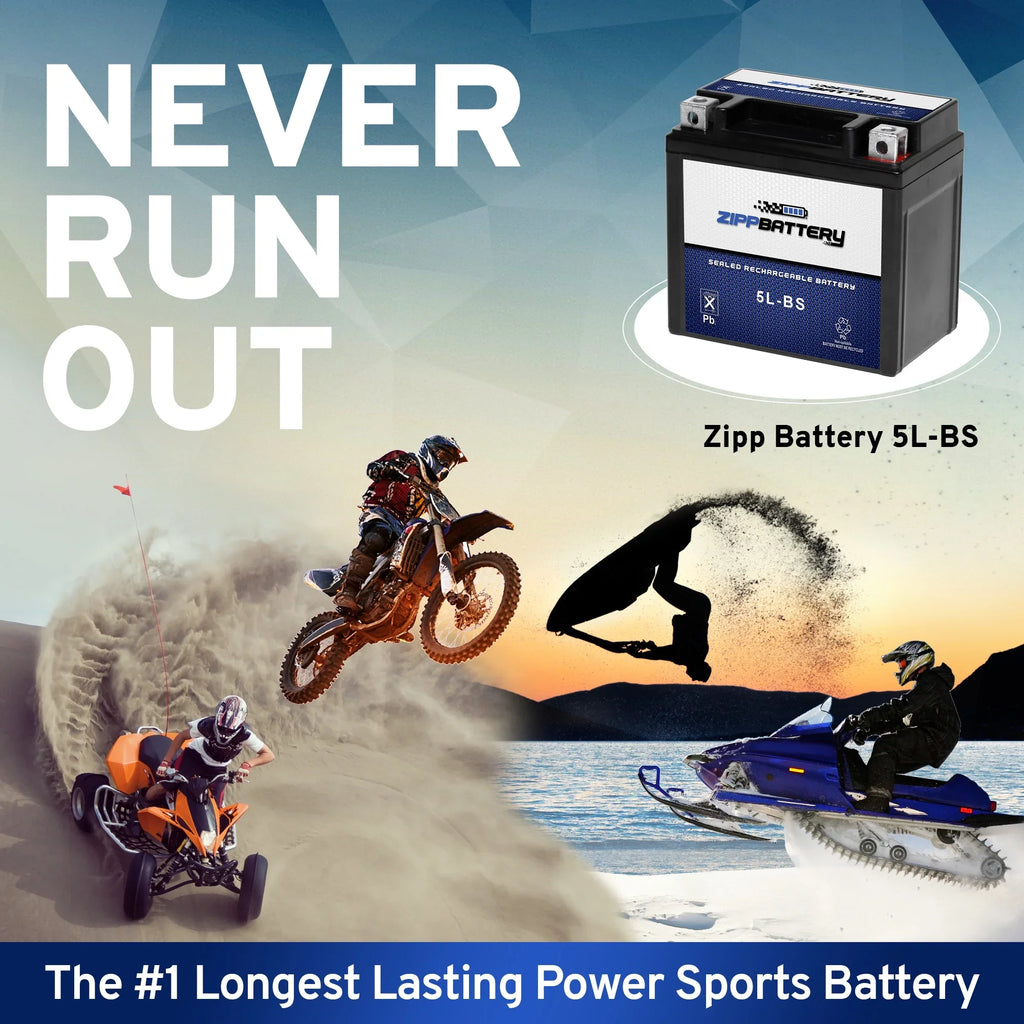 90Cc Polaris Battery for Battery 2003 Atv Ytx5L-Bs Outlaw Zipp Predator Sportsman