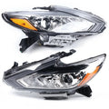 for Pair + 2018 Nissan Headlights Housing Left 2017 Right Chrome Altima 2016