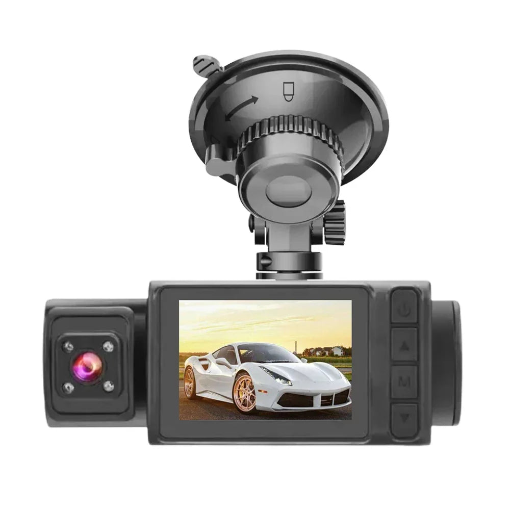 Dash Driving Mirror Multi-Language Pinnaco Safety Rearview Recorder Auto 3 Video Camera Cameras