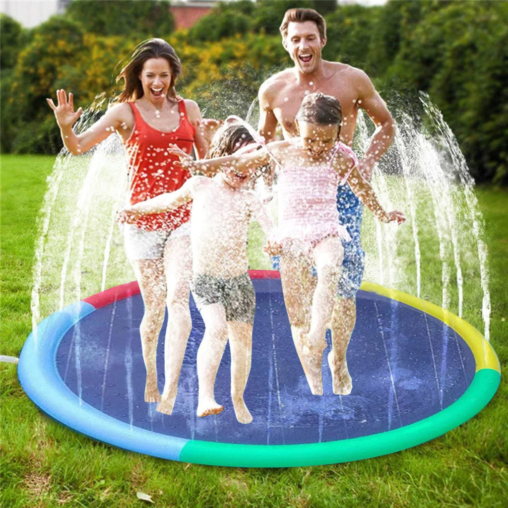 for Adults Lace Spray Mat Mat Mat Pool Pet Fruit ZiSUGP Floats Children's Splashing Sprinkler Outdoor Two 170CM Pipe
