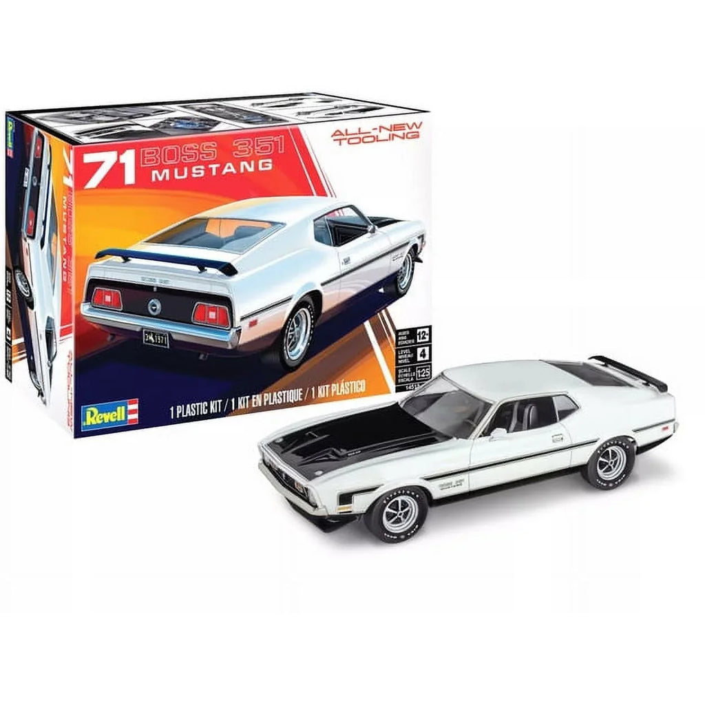 Kit Boss Scale 1-25 4 Model 351 1971 Revell for Ford Level Mustang Car