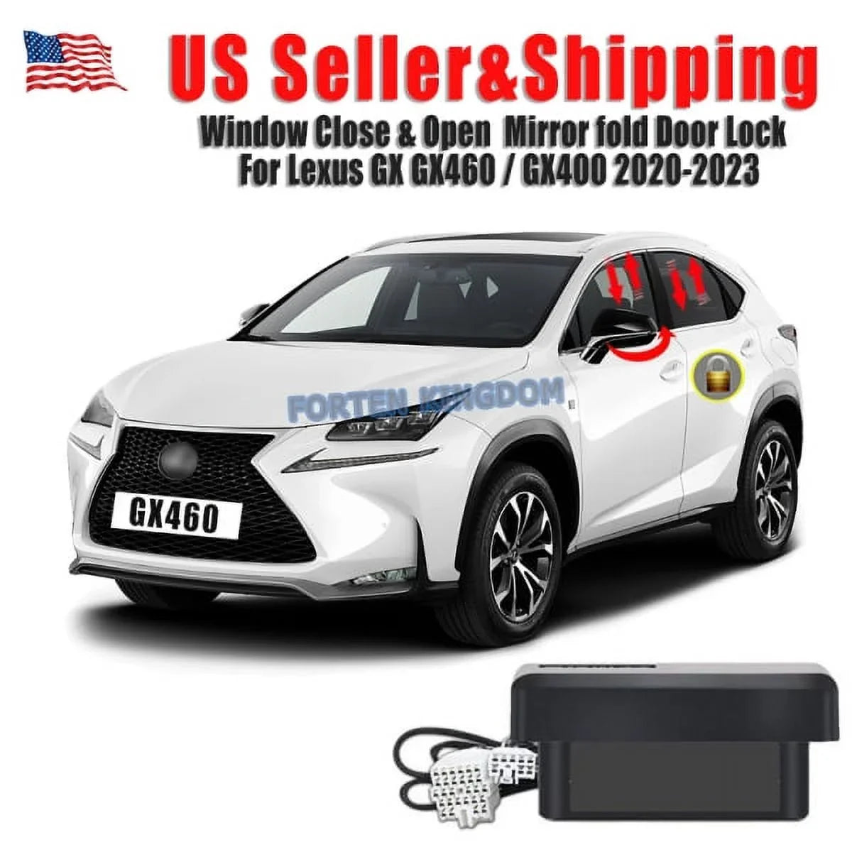 Car GX460 Side for Window Folder Speed Closer 2022 Unfold Lexus Device Open Lock OBD Auto Kit 2021 2020 Mirror and