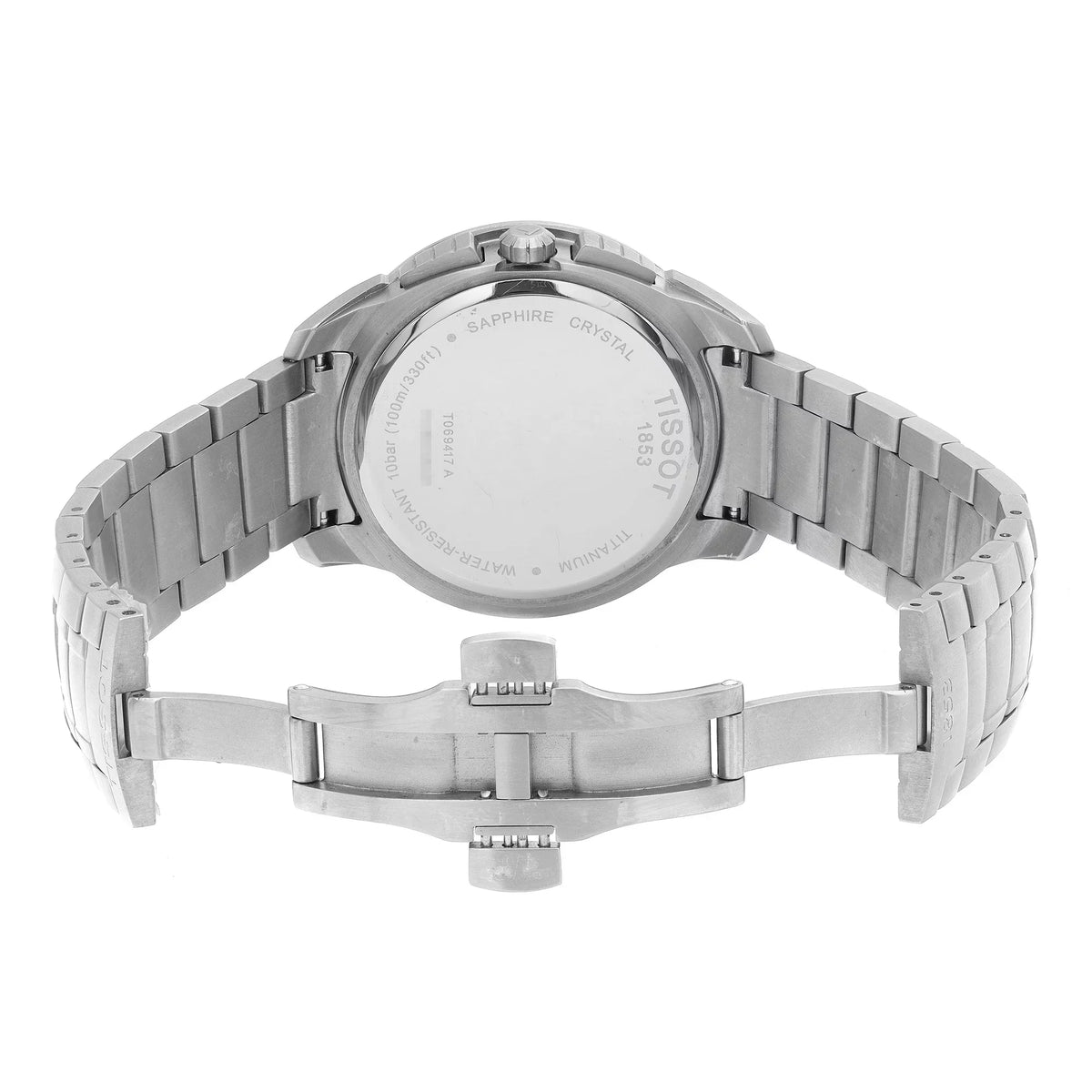 Quartz Tissot Dial T069.417.44.041.00 Mens Watch Titanium T-Sport 43mm Blue