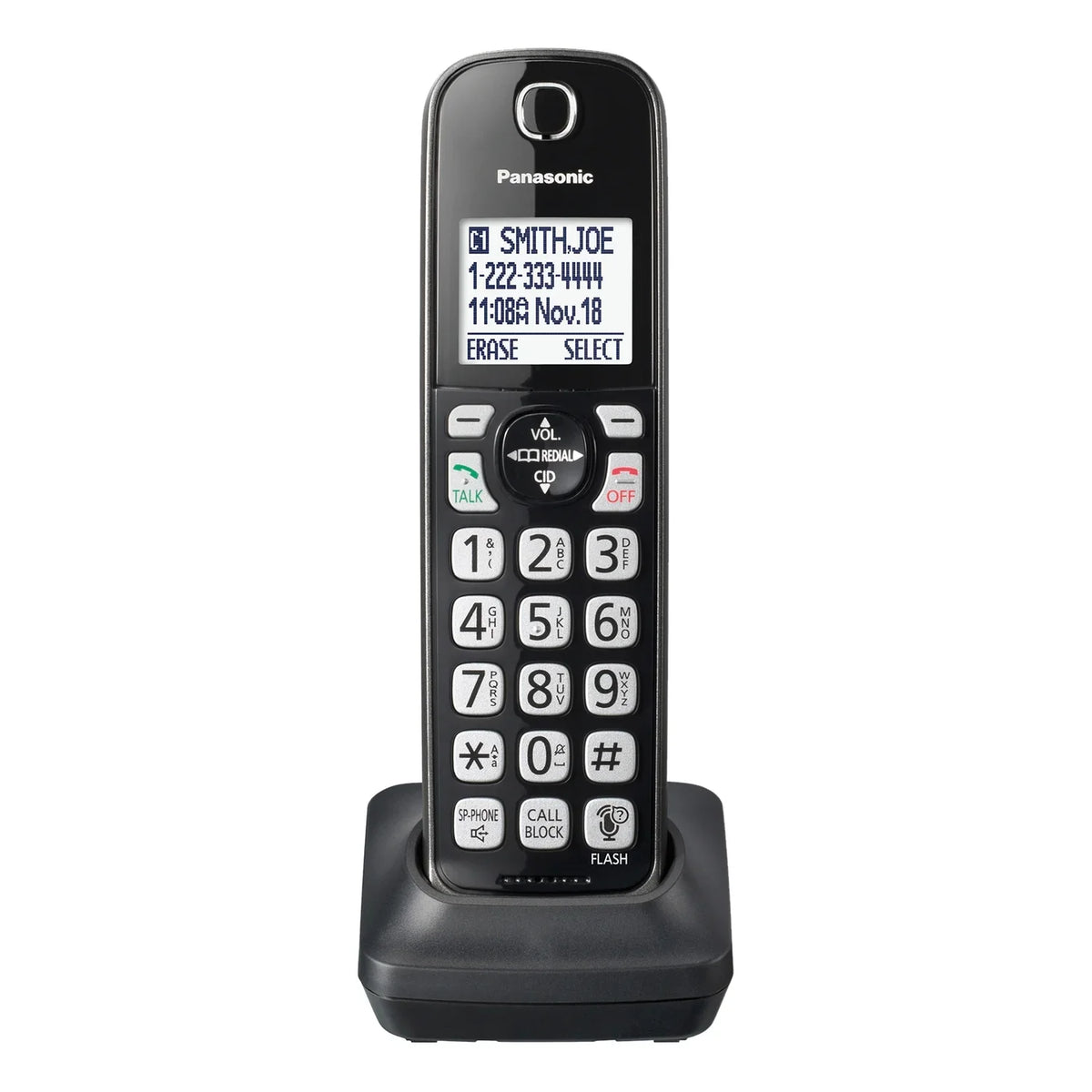 KX-TGDA66M KX-TGD66x Cordless Panasonic Accessory Phone Handset,