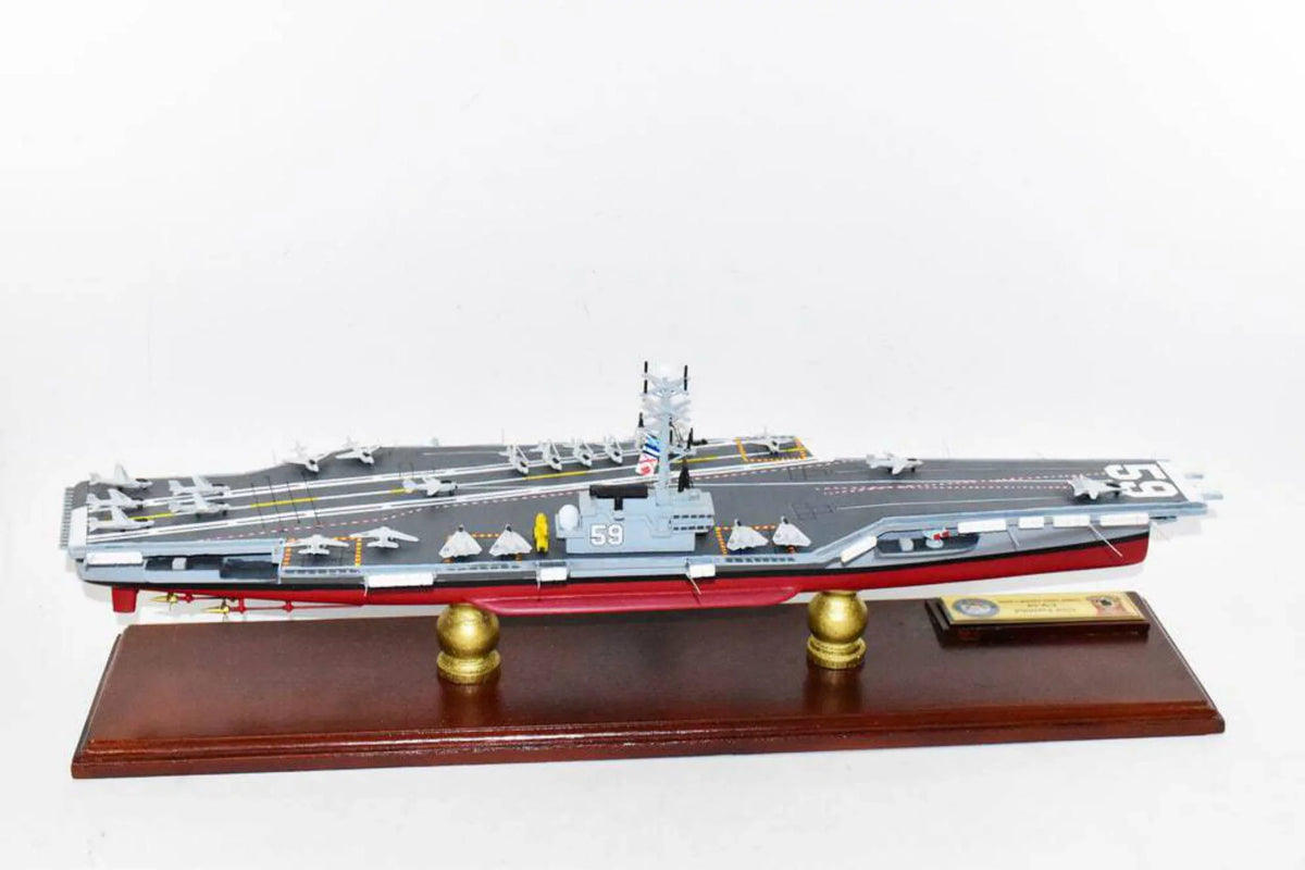 Model,Navy,Scale USS Aircraft CV-59 Class,Mahogany Model,Forrestal Carrier Forrestal