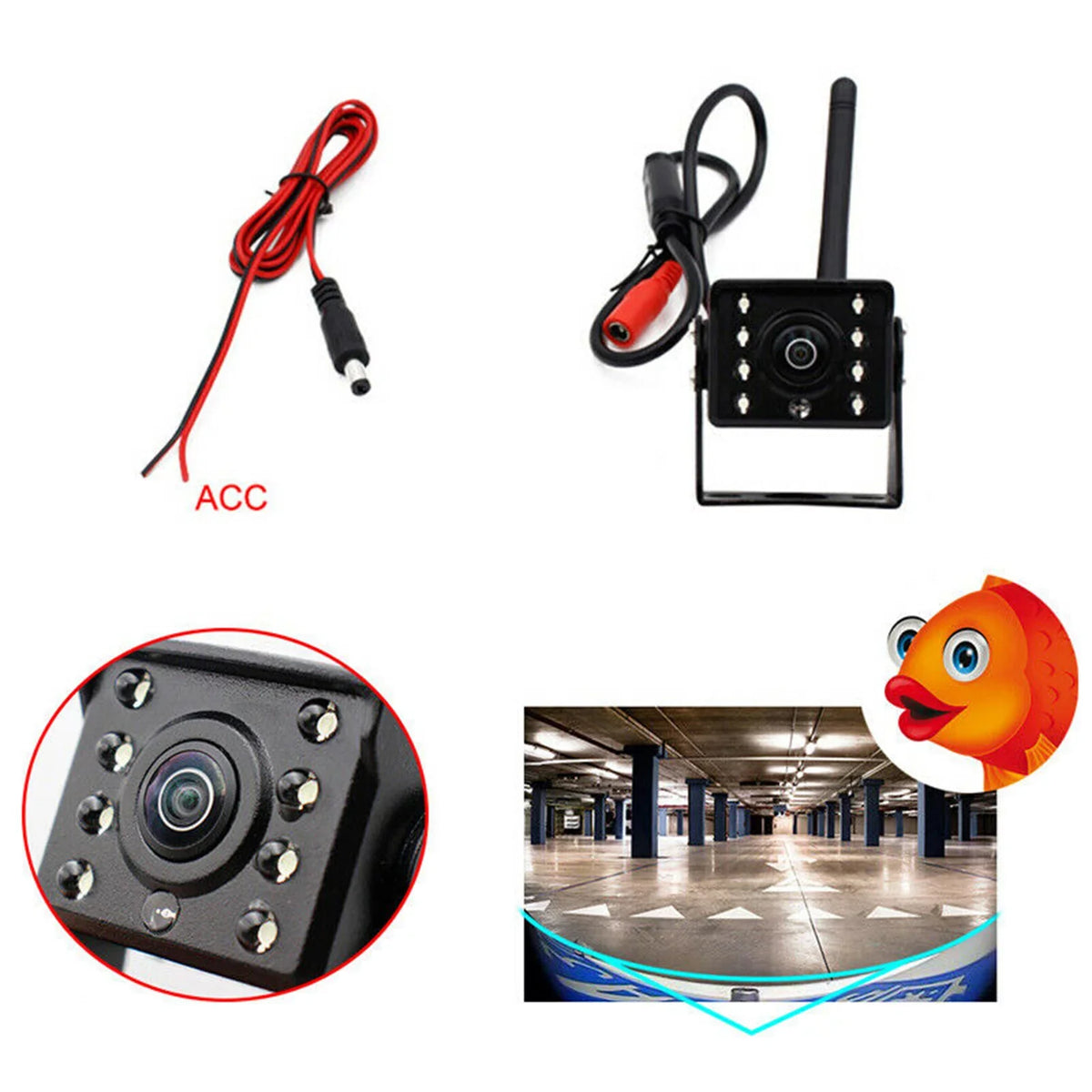 Backup Rear Bus Waterproof Automobile IP67 ~36V HD Wireless , Reversing Vision View Reverse Monitor Truck Night Car Mixfeer