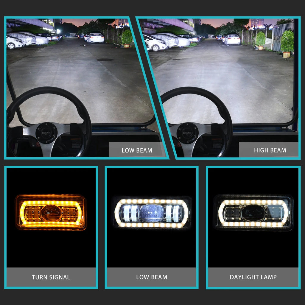 LED for Club Charging, 20A Switch NOKINS Deluxe DC DS Car Plus Light Kit Converter, Brake 1993-UP, USB DRL,