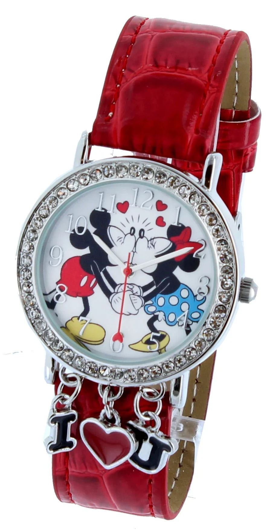 Band & holding Hand Red Kissing Minnie With & You Mickey Love I Watch