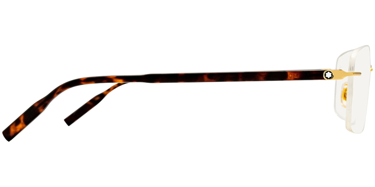 Eyeglasses O- MB Havana 0221 006 / Montblanc Rimless