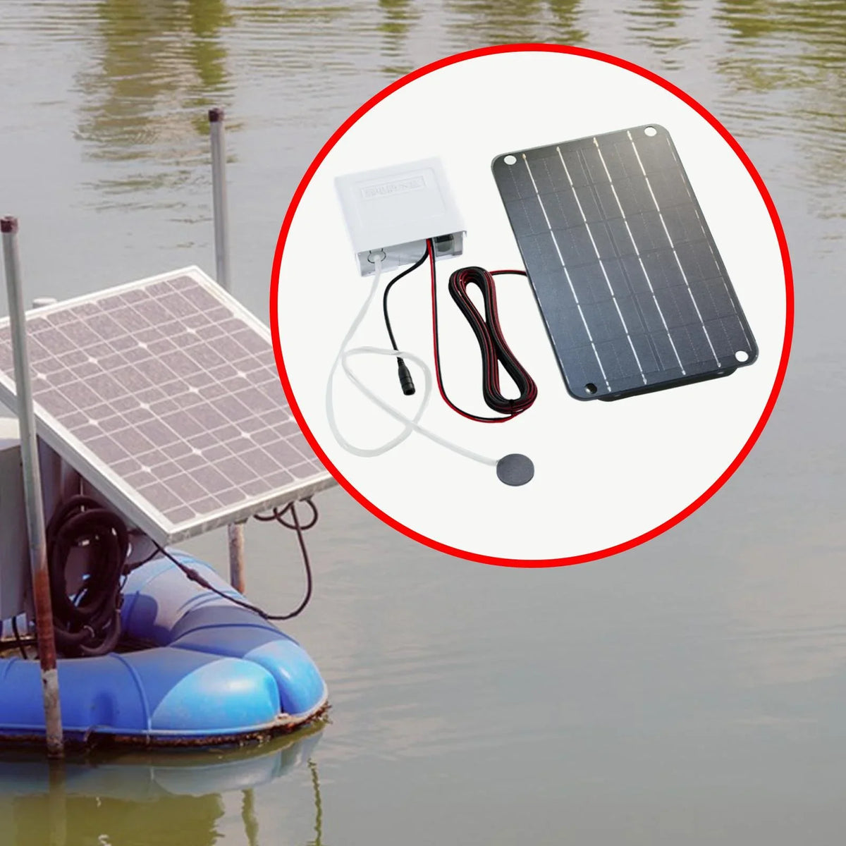 Silent Pump Pond Pump,Aquarium Air for Solar Friendly,6V Powered Air Solar Pump SunniMix Aerator Pond Eco Oxygenator Hydroponics Solar