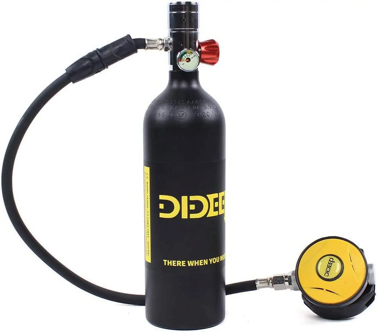 FETCOI Diving by Tank Cylinder Refill Refill Diving High Pressure Air DIDEEP Pump Equipment Adapter Scuba Underwater 1L Breathe E-S400B for Training Mini