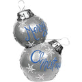 In. With Stacked Lights Christmas ZTY140M 30 Alpine LED Merry Silver Ornaments