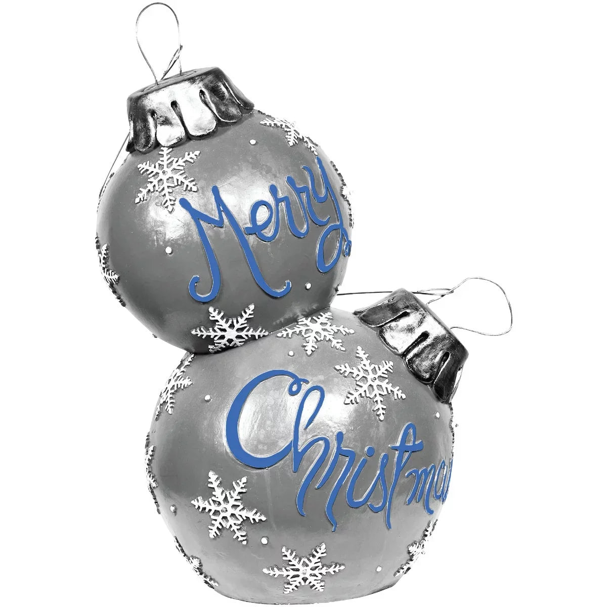In. With Stacked Lights Christmas ZTY140M 30 Alpine LED Merry Silver Ornaments