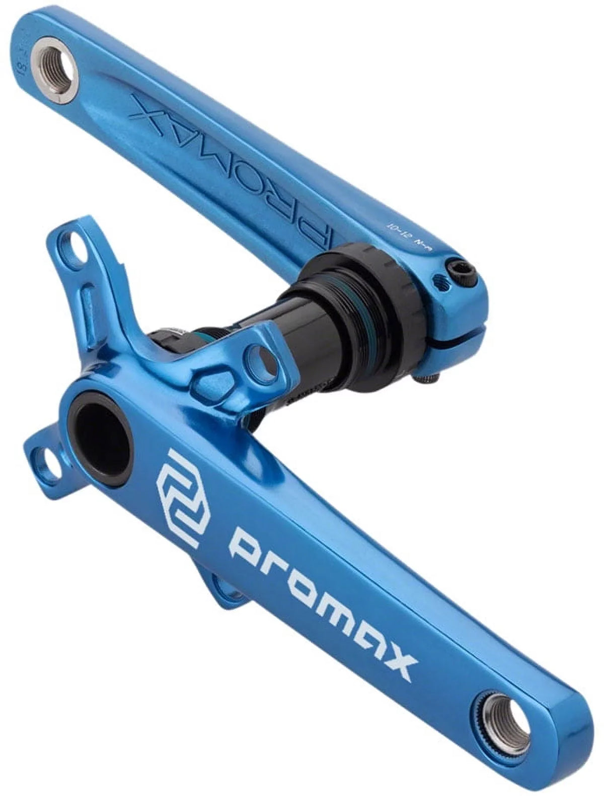 English - 68mm Blue Crankset Included, 24mm 2-Piece, Promax Spindle, 165mm, CF-2 BB