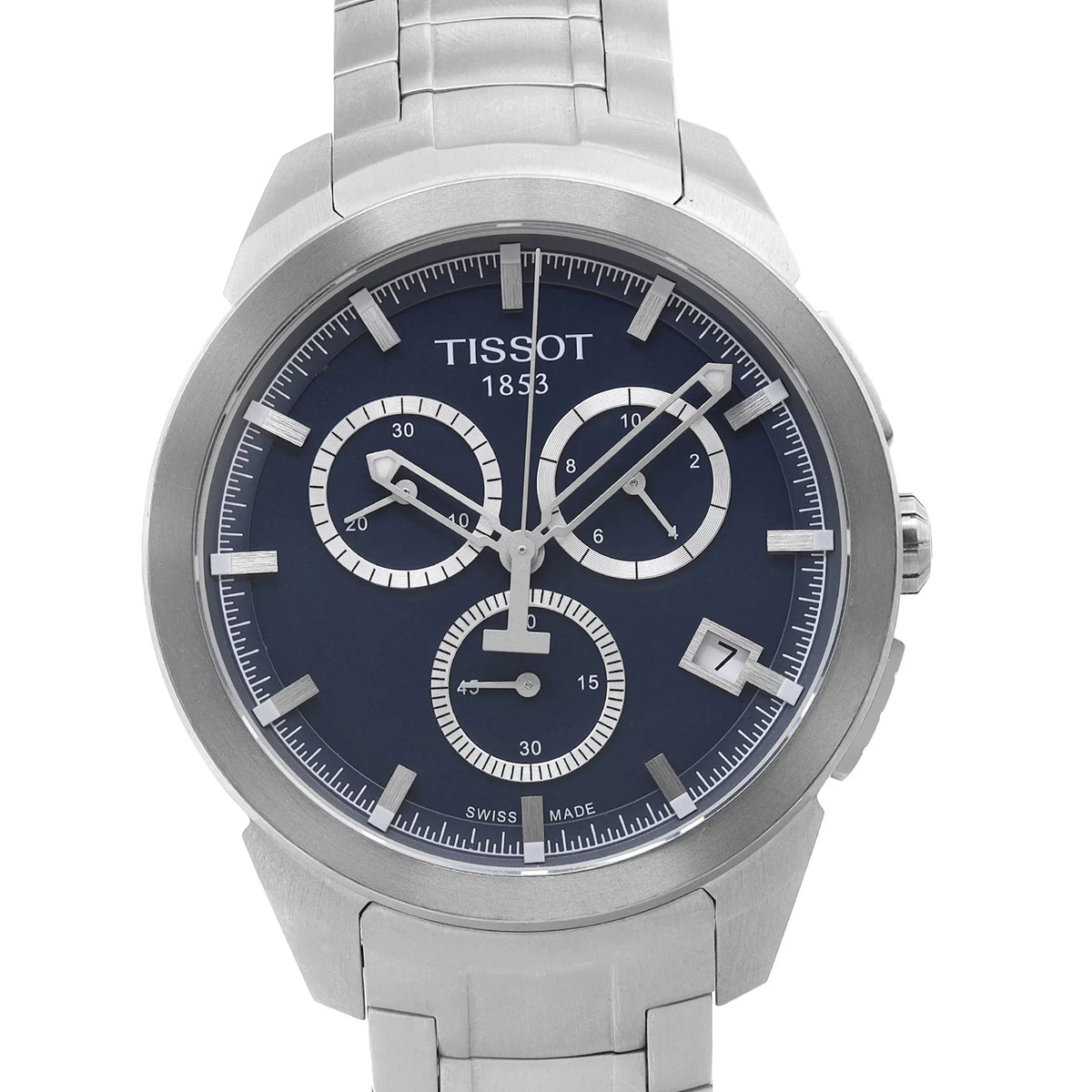 Quartz Tissot Dial T069.417.44.041.00 Mens Watch Titanium T-Sport 43mm Blue