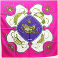 | Pre-Owned Scarf (Good) Pink For Carre Ladies Springs Hermes 90 "SPRINGS" HERMES