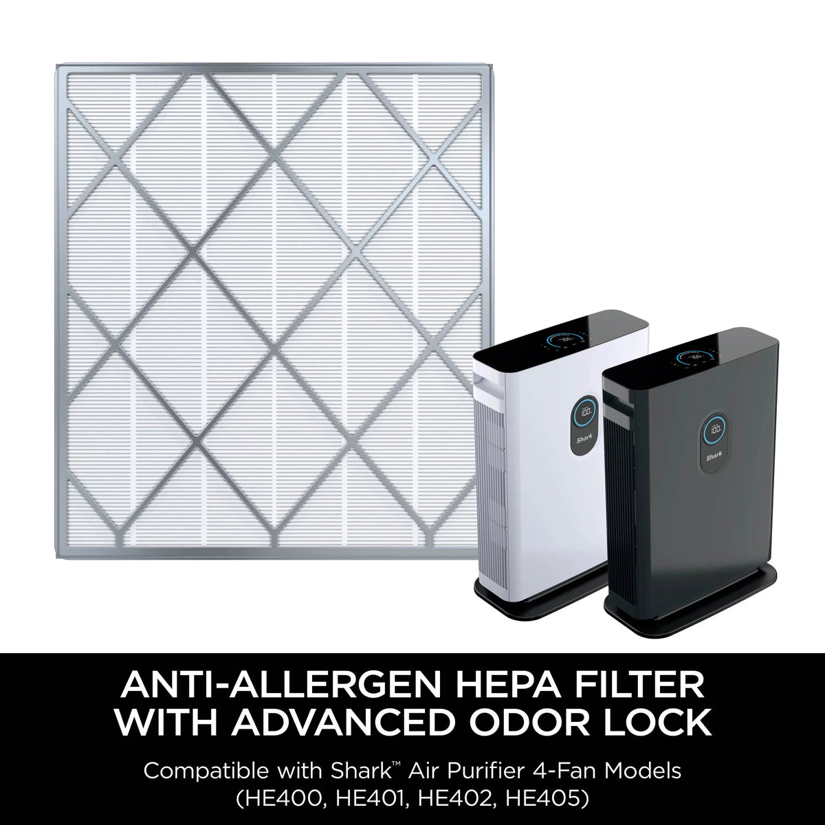 by Air Shark HE4FKPET HEPA Compatible SharkNinja Filter, Purifier with HE400, Replacement
