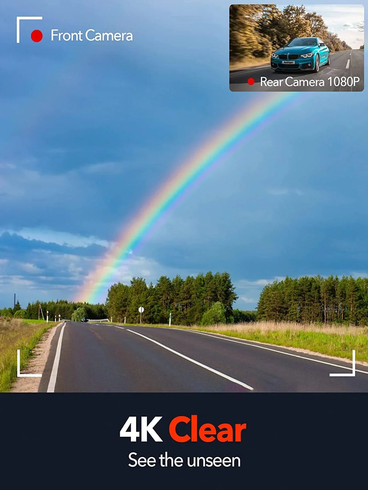 4K Wi-Fi, Camera, Dash GPS Hardwire and Cam with Front Kit Type-C