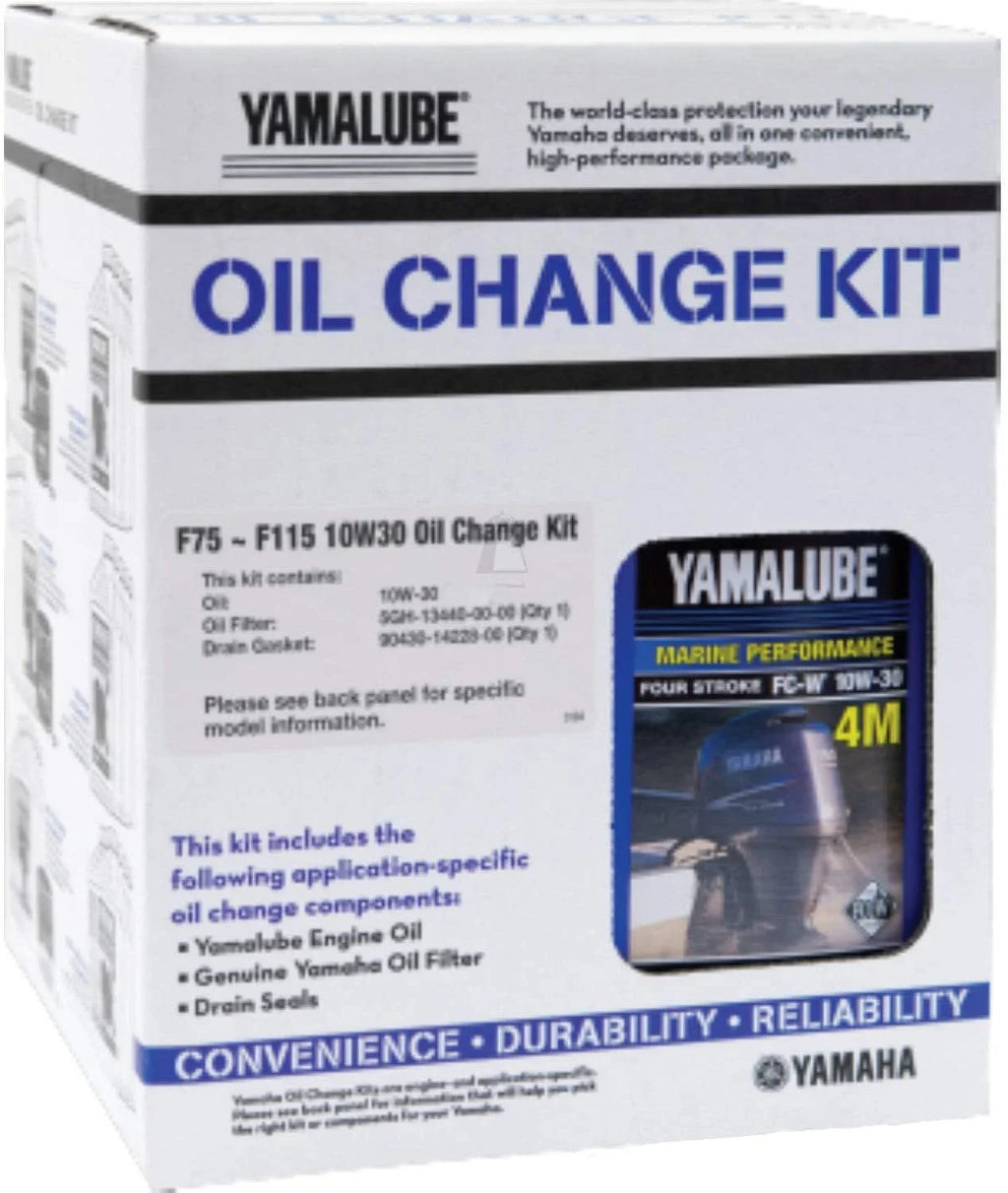 '- 10W-30 LUBMRNMDKT11 LUB-MRNMD-KT-11 Yamaha Outboard Oil Motor; (Pack F115 Of F75 Kit, 4) Change