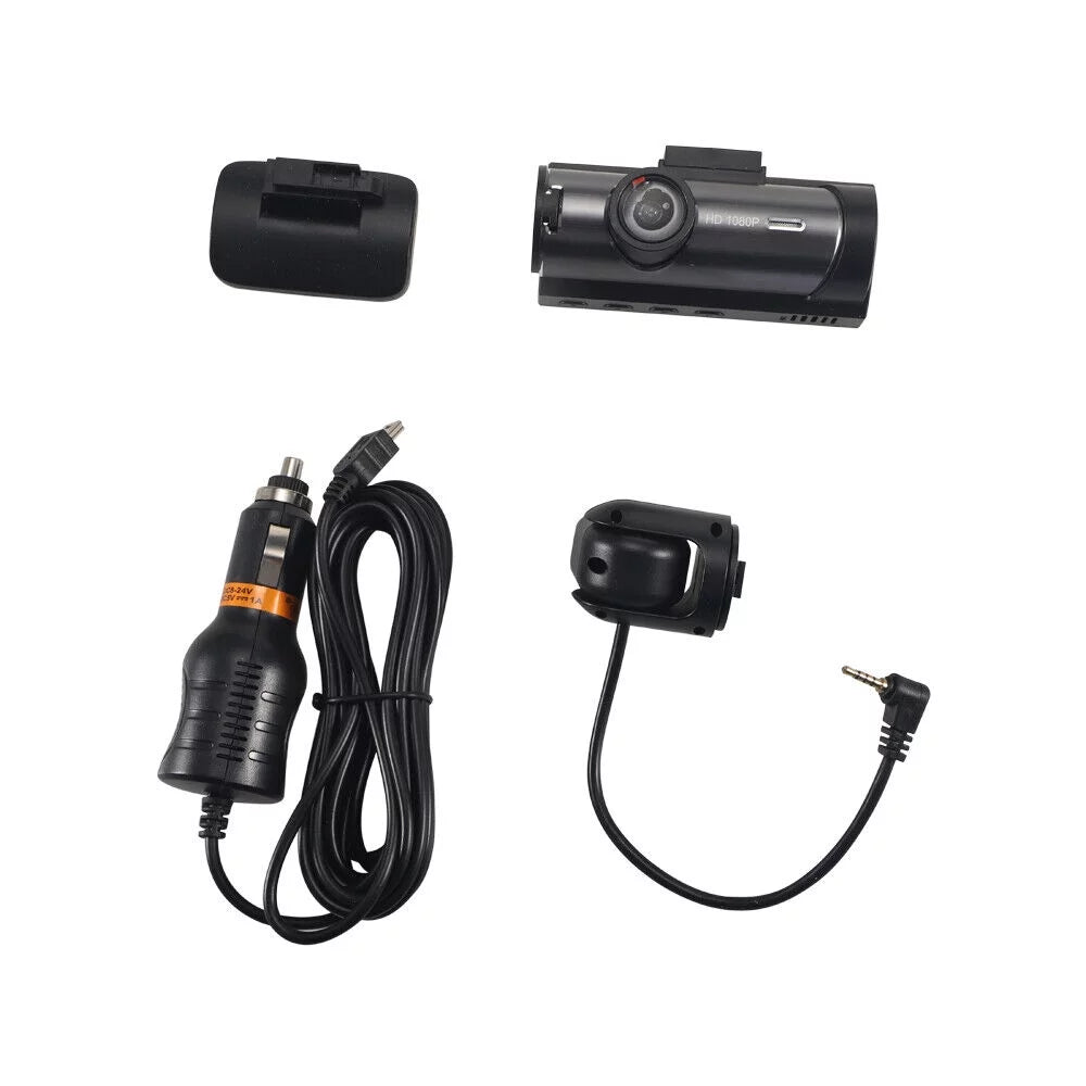 Cam Car 1080P DVR Dual Lens G-Sensor Front Video Recorder JahyShow Camera Inside Dash w/