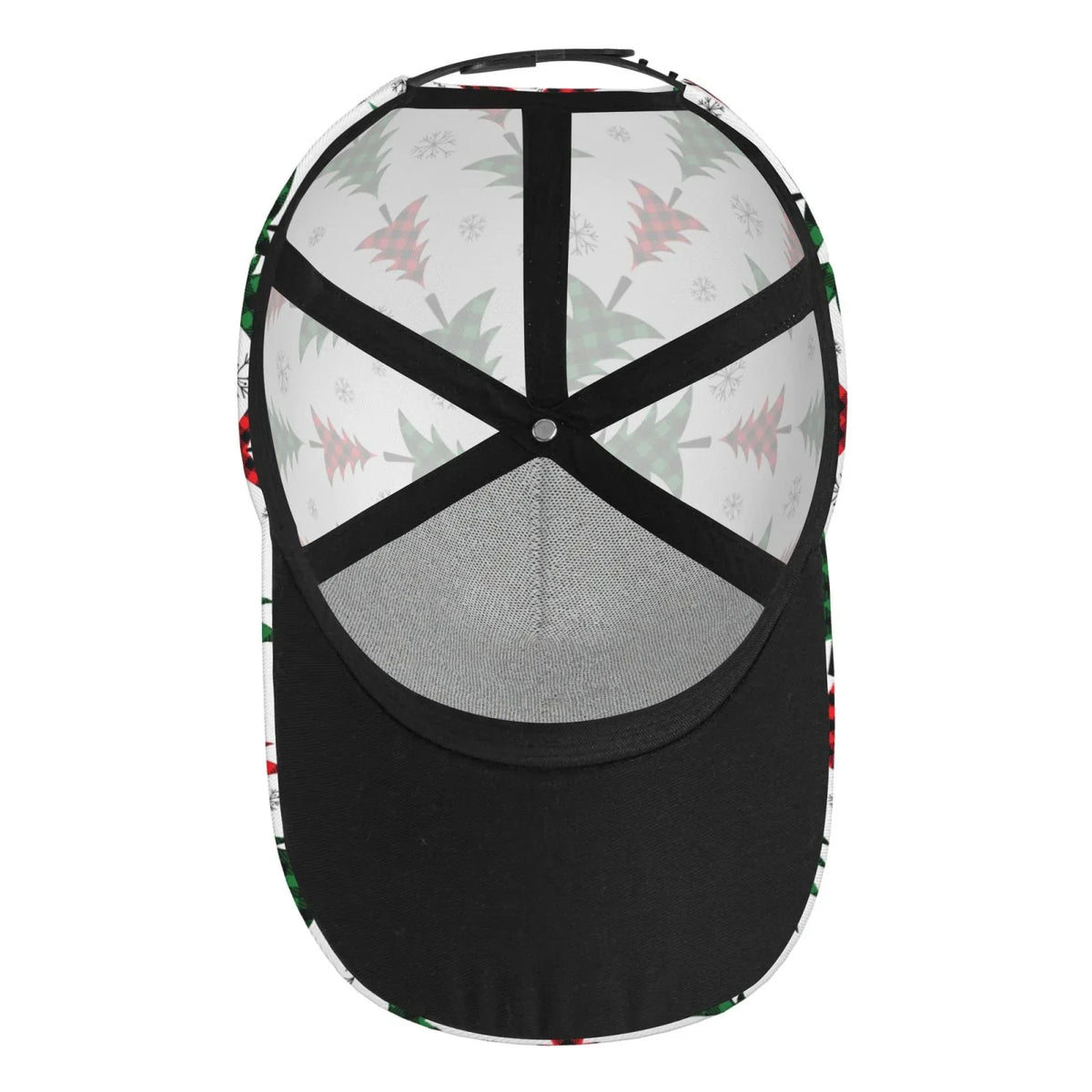 Baseball and Plaid Cap Outdoor All Workouts Seasons Adjustable Christmas Dad Activities Running Hat(Buffalo for Size Balery Trees)