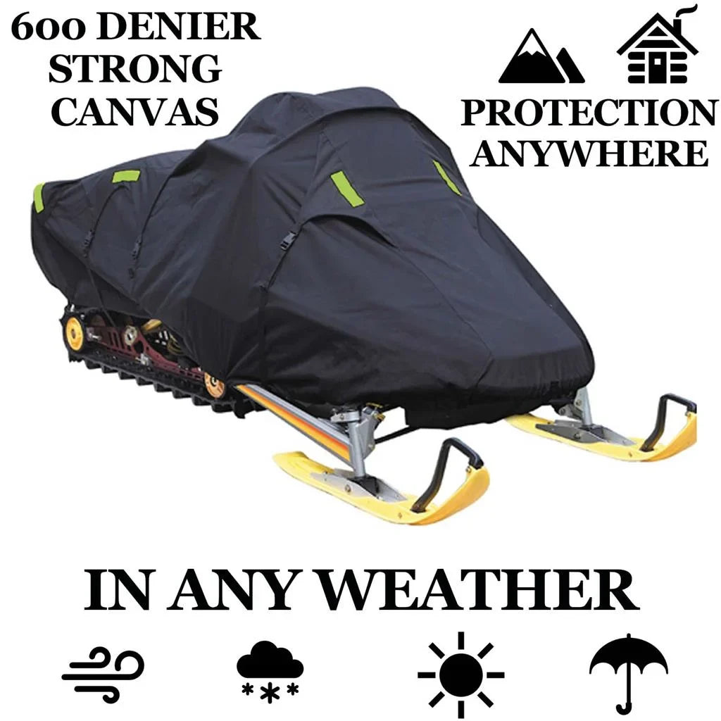 ONE Snow 600 Cover Arctic Snow 2020-2020 CAT Cat M Sled 8000 ALPHA model for ES 165, Compatible MOUNTAIN snowmobile Gear Denier Trailerable Machine