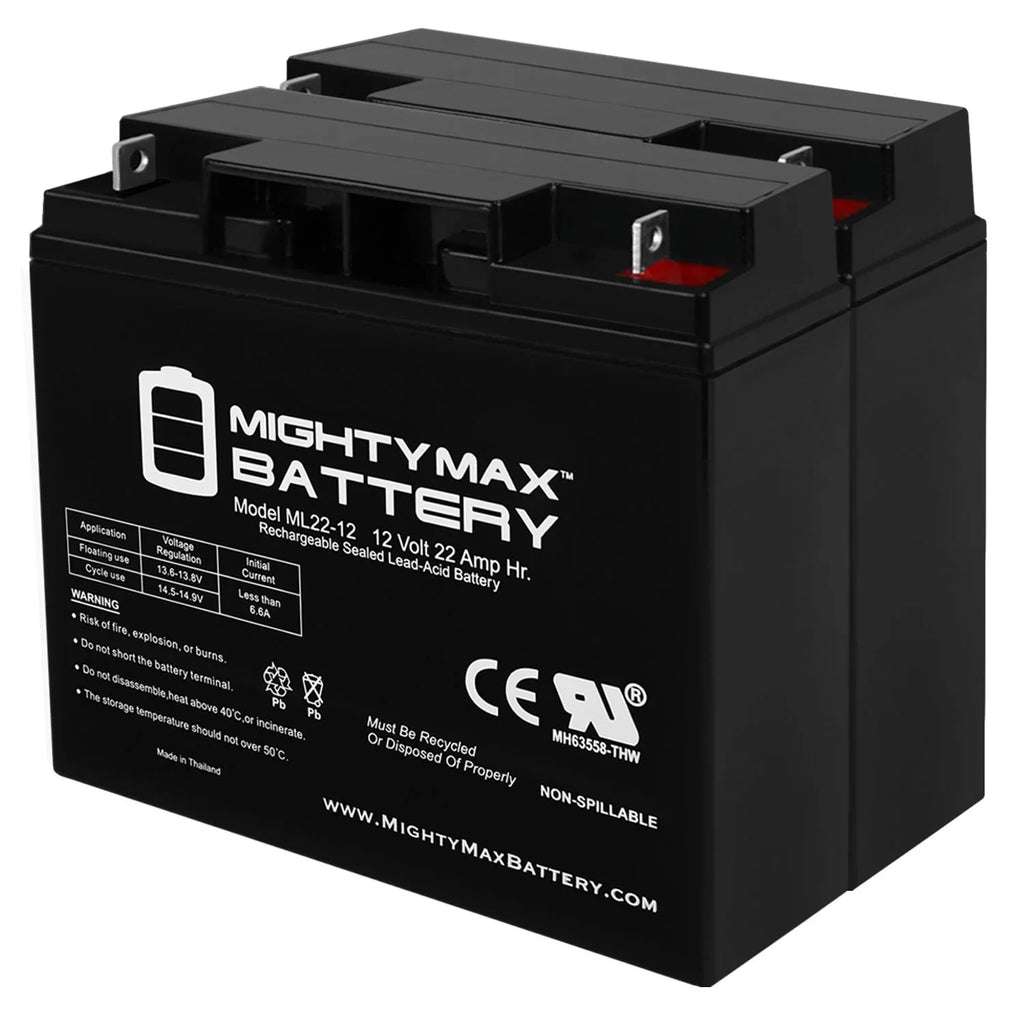 '- Jr 22AH GP Scooter 2 Alante 200 Battery Pack 12V Wheelchair for