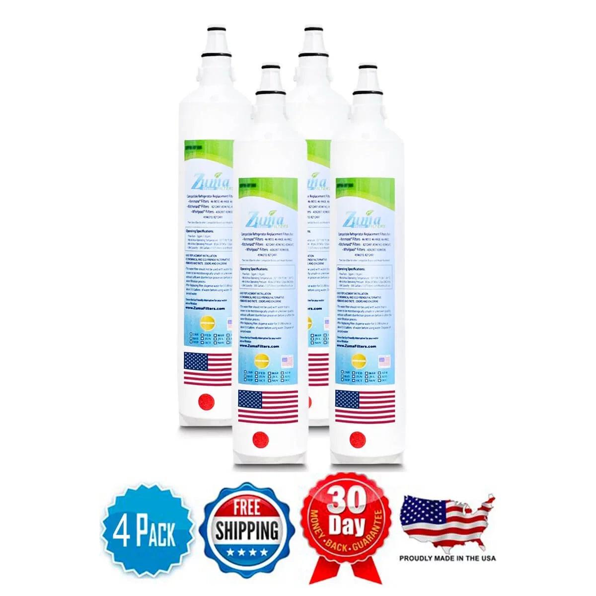 ZWFZ1-RF750 ZUMA , in - 4 U.S.A. Subzero® - Model # with Water , Brand , Pack Made Filters Compatible BI36UIDOLH