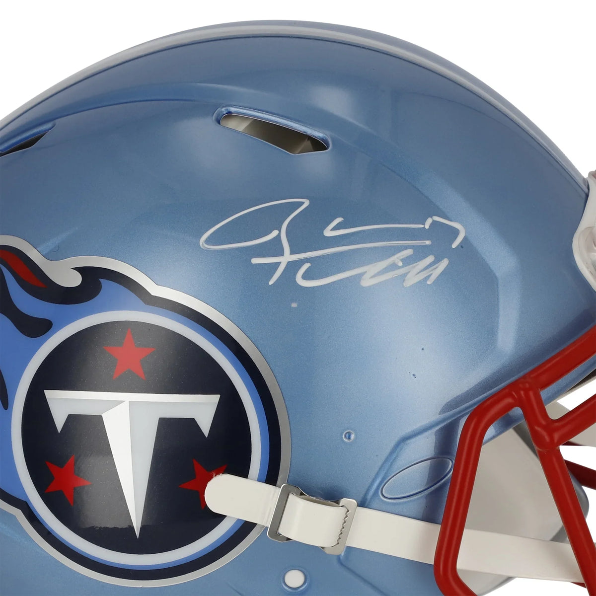 Ryan Titans Tannehill Tennessee Flash Autographed Riddell Authentic Helmet Speed