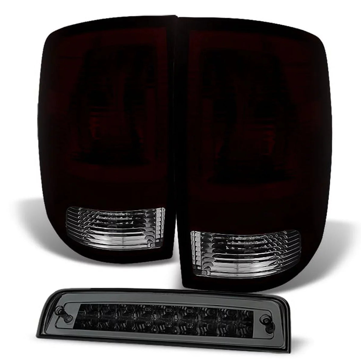 10-18 1500 3Rd Ram Ram Dodge 3500 2009-2018 Taillights For AKKON 2500 Brake Smoke LED + | Lamp - Smoked Red