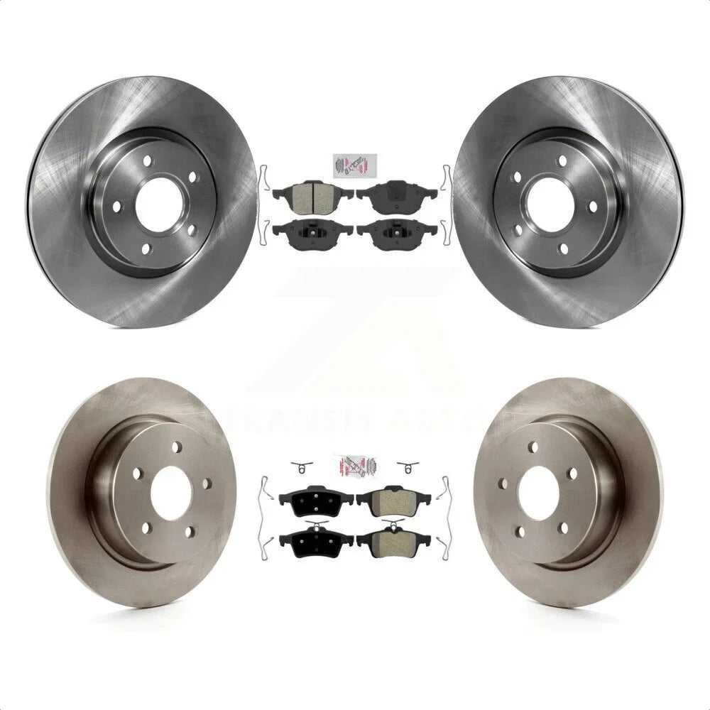 Ford - Rear Brake Rotors Pads Auto Disc C-Max For And Front K8A-102139 Semi-Metallic Transit Kit Escape