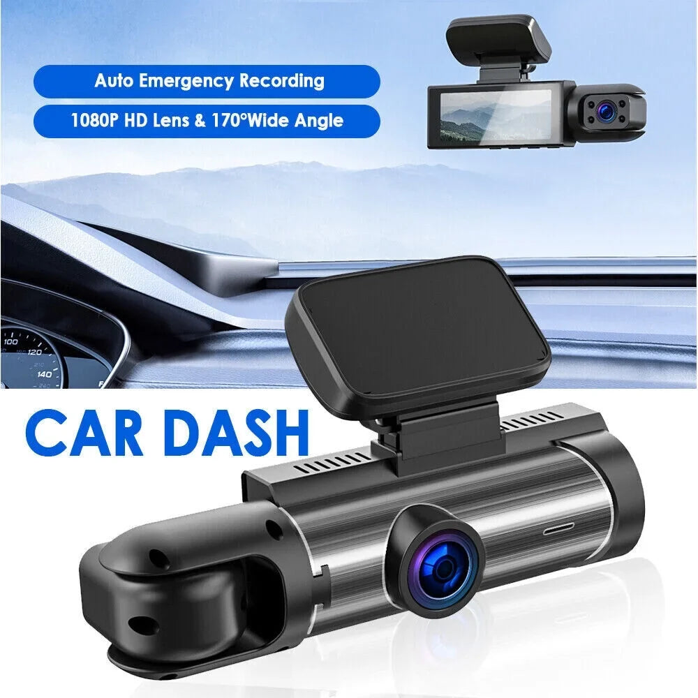 Cam Car 1080P DVR Dual Lens G-Sensor Front Video Recorder JahyShow Camera Inside Dash w/