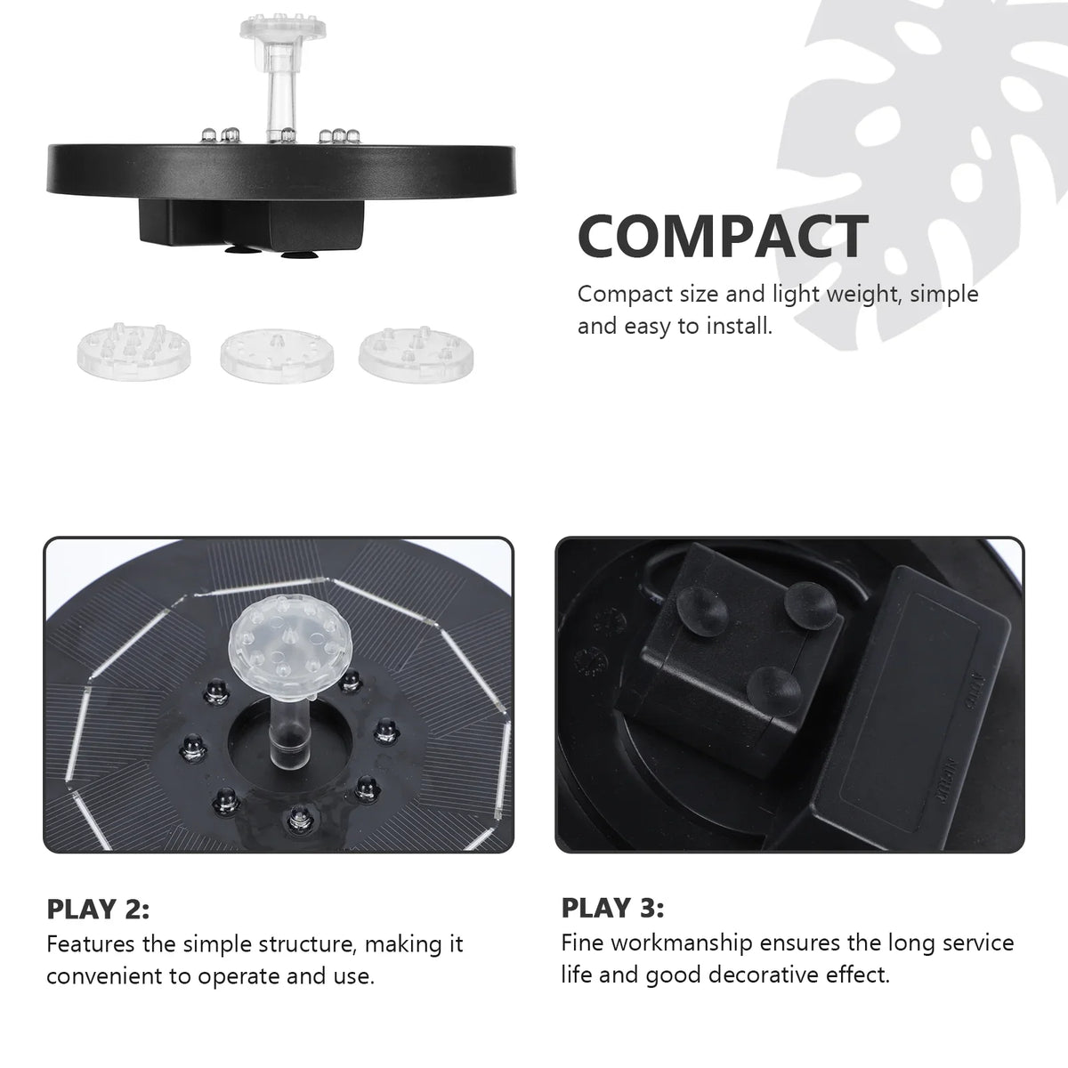 Fountain Creative Light 1 set Pond Fountain Outdoor Fountain LED Guichaokj with Solar of