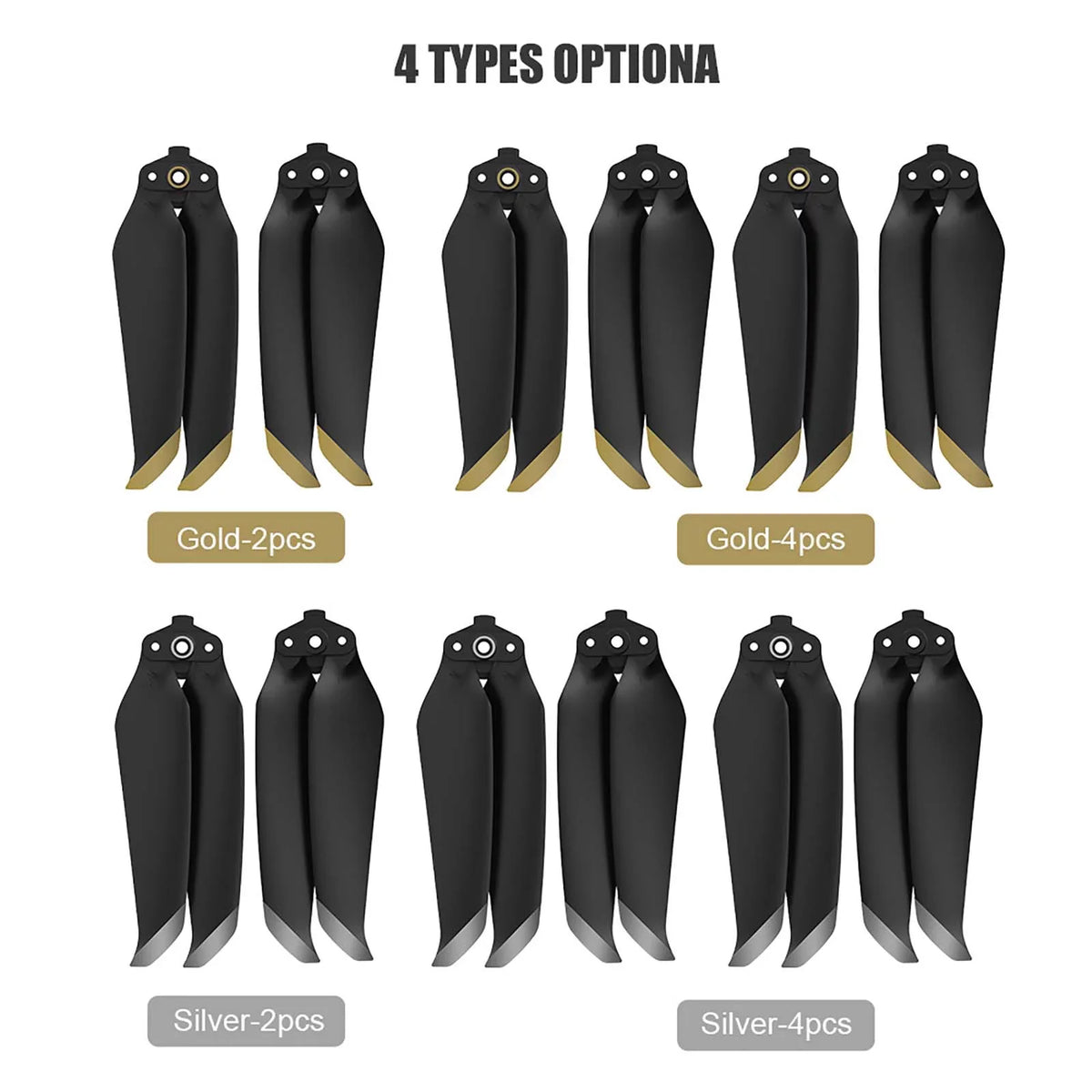Carevas Propeller MAVIC with Low Install Noise Easy Disassemble Drone 2 for Replacement to AIR 4pcs
