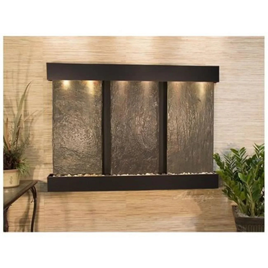 Falls-Square-Blackened Olympus Fountain Copper-Multi-Color Wall Slate Adagio Natural OFS1504