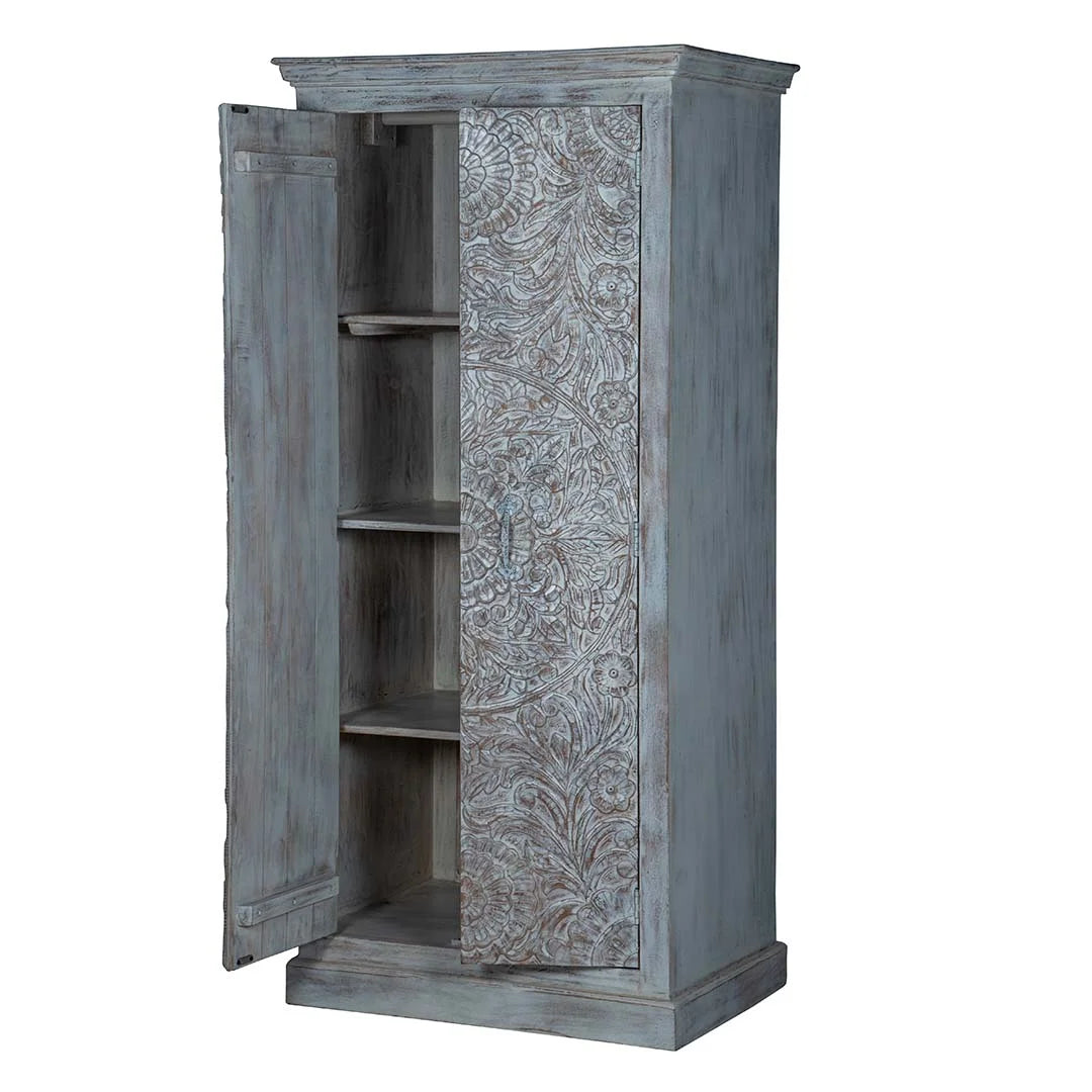 Carved White Wardrobe Maadze Shabby Chic