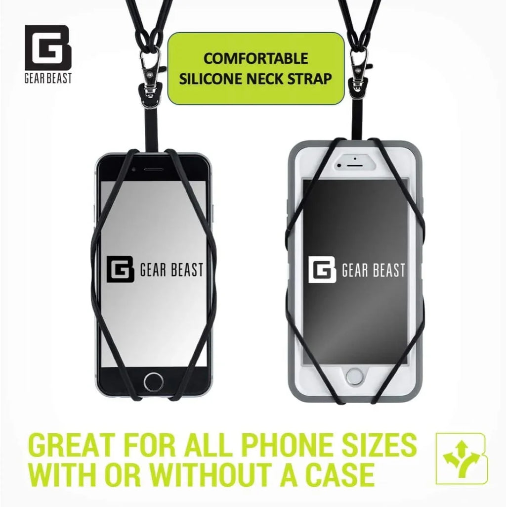 Neck Gear Silicone Lanyard Phone Phone Beast Strap Pocket Compatible Smartphones, and Arcadia Universal Neck - Cell with w/Card - Holder Most
