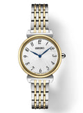Essential Tone Steel Stainless Seiko Two Dial SFQ800 Women's Watch Quartz Arabic