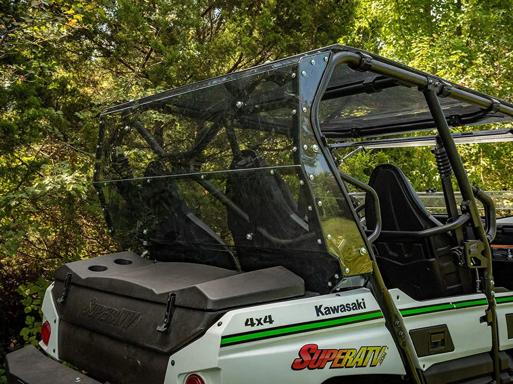 Windshield Lightly Flying 4 Glass / Teryx 2021+ 4 You in Kawasaki Teryx Tinted Rear From Polycarbonate Duty 2014+ S 800 Protects Stronger for Than 250x SuperATV USA! Heavy Made Debris Thick 1/4"