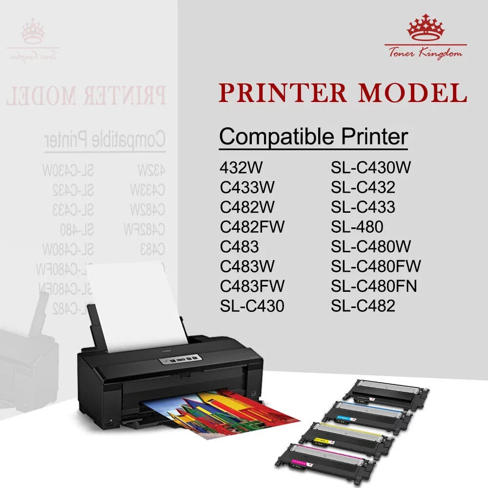 (4 CLT-K404S SL-C430W to CLT-Y404S Samsung Pack) SL-C480FN C430W CLT-K404S Tray Printer SL-C480FW use 404S CLT-M404S CLT CLT-C404S for C480FW with