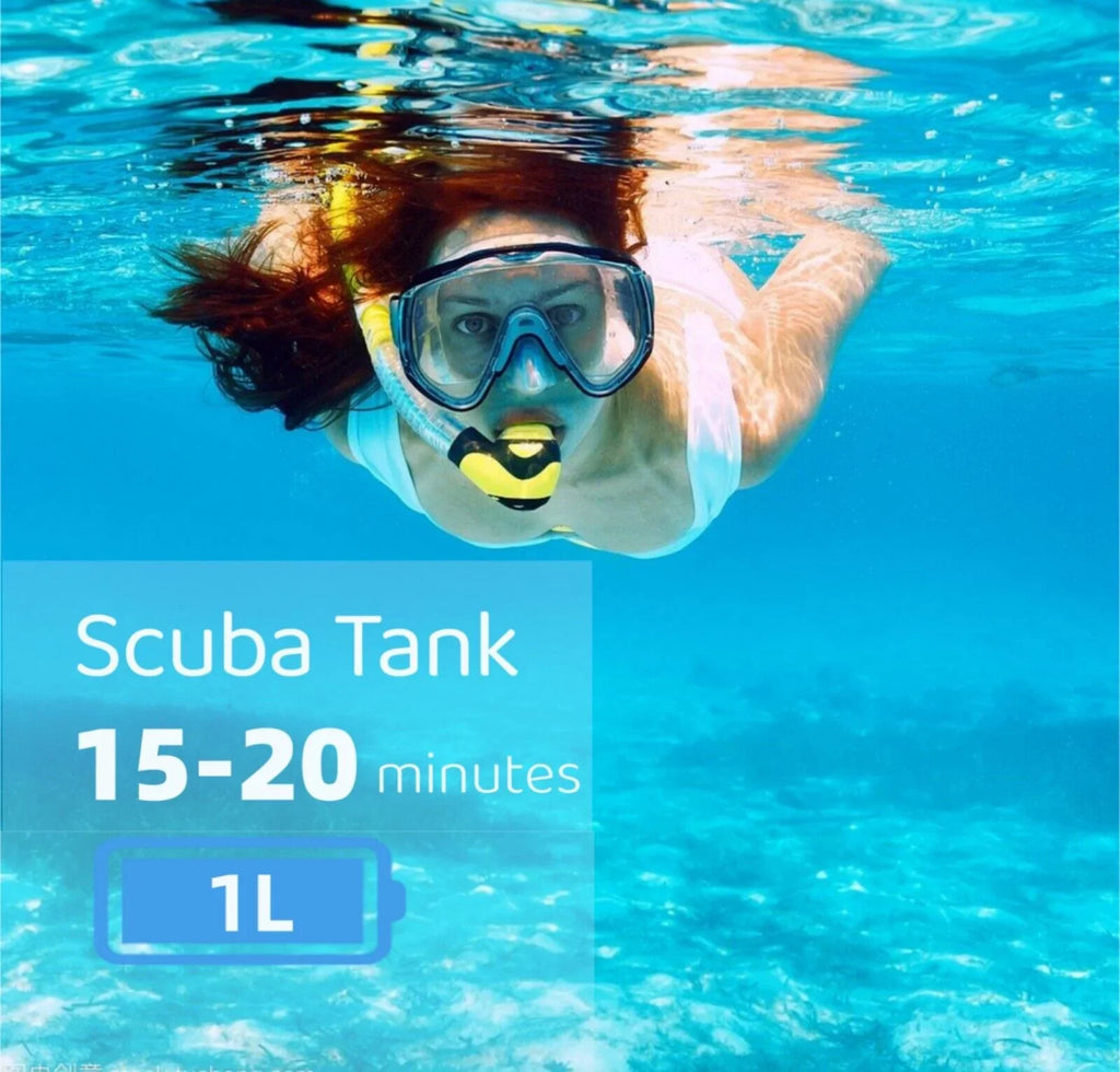 32.8ft Reusable Kit 1L Mini Scuba Portable Scuba Deepest Tank Underwater Gear Diving