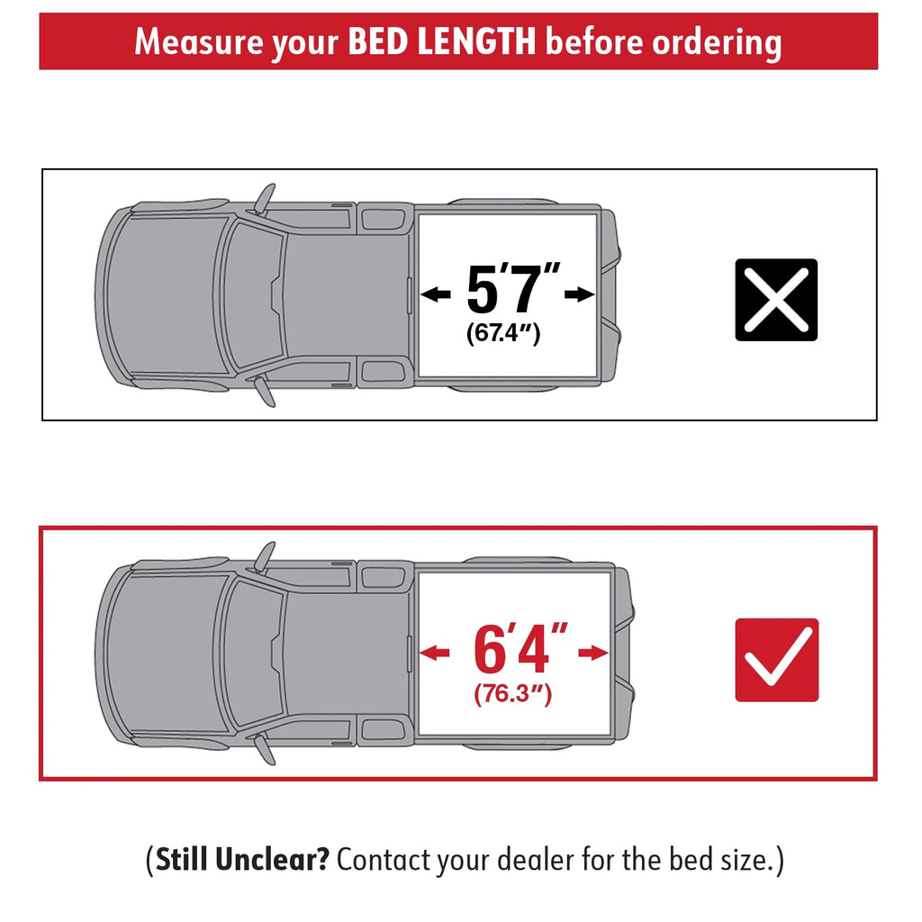 1500 with TCD484045 Bed Compatible MaxMate (76") 2019-2024 FIT (NOT New Soft Tonneau | 19-23 Cover | Classic) Bed 6'4" Ram Truck Quad-fold Body