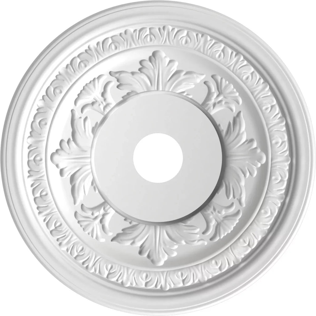 x Baltimore 3/4"), 3 Metallic Rush 1"P 1/2"ID up Canopies 7 Ekena 22"OD Gold Thermoformed PVC x Medallion Ceiling to (Fits Millwork