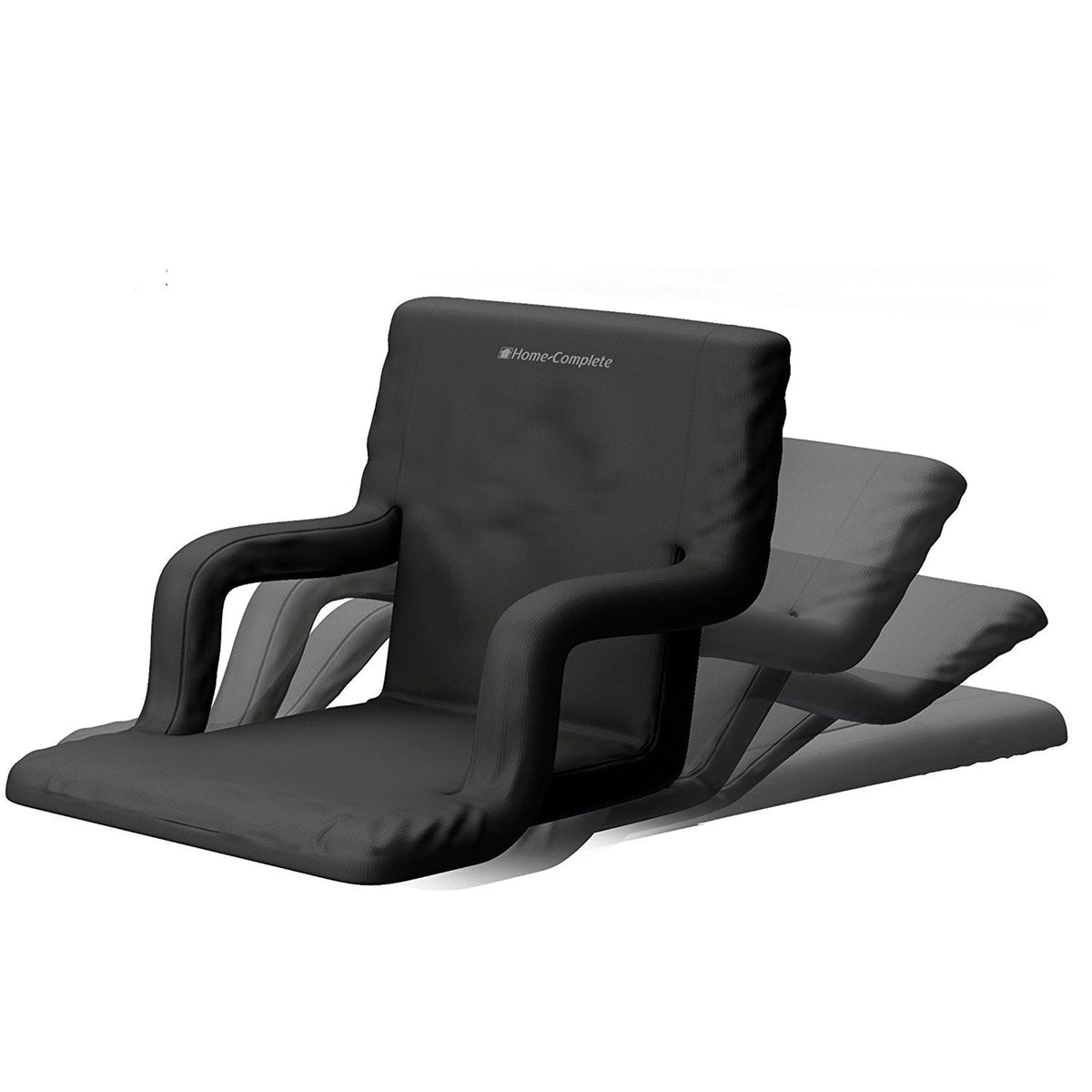 Seat Bleacher Positions Carry Stadium with Portable Home-Complete Support, Reclining Back 6 Cushions Padded Straps Pack- Chair, By 2 Armrests, and